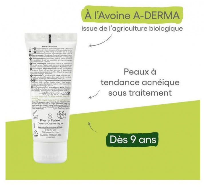 A-Derma Phys-AC Hydra Compensating Cream 40ml (1.35fl oz)