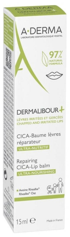 A-Derma Dermalibour+ Balsamo labbra riparatore CICA 15ml