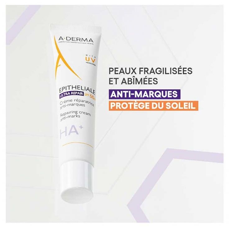 A-Derma Epitheliale AH Ultra Creme Reparador Protetor SPF50+ 100ml
