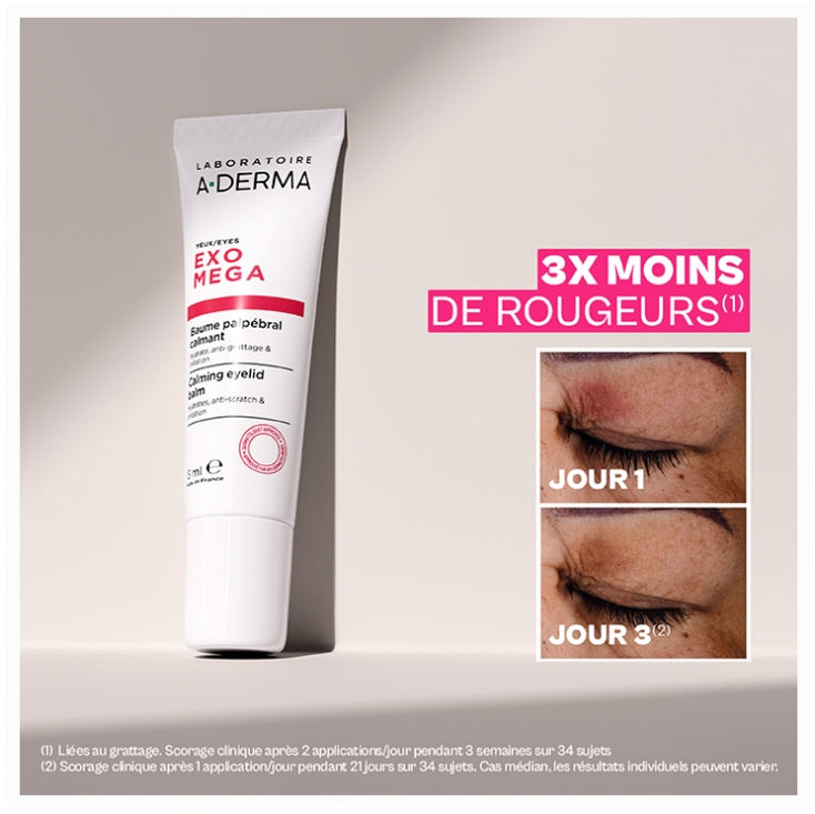 A-Derma Exomega بلسم مهدئ للجفون 15 ml