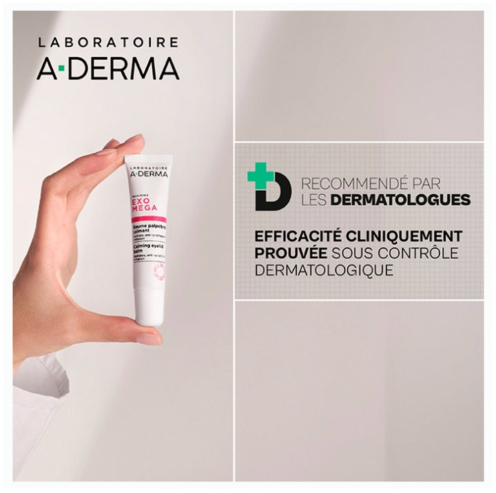 A-Derma Exomega بلسم مهدئ للجفون 15 ml
