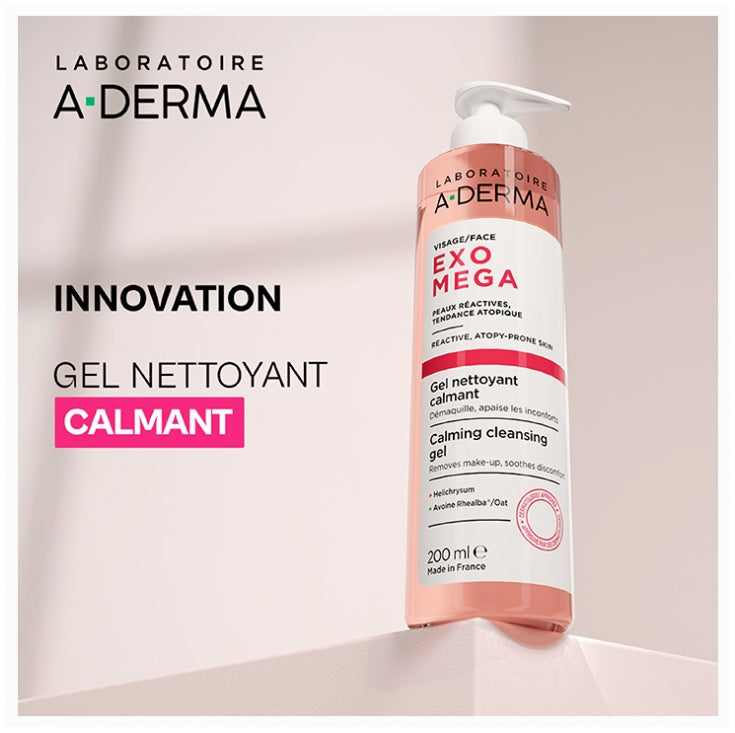 A-Derma Exomega Gel limpiador calmante 200 ml