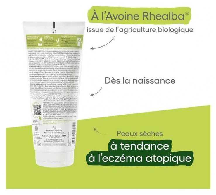 A-Derma Exomega Control Emollient Lotion for Dry Skin Prone to Atopy