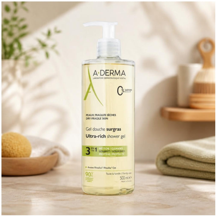 A-Derma Rhealba oats Gel doccia relipidante 500ml