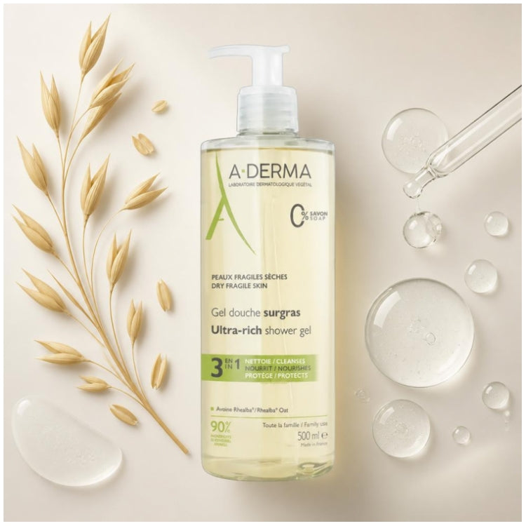 A-Derma Rhealba oats Gel doccia relipidante 500ml