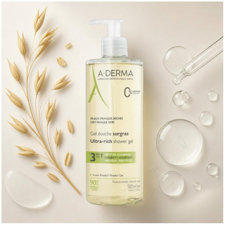 A-Derma Rhealba oats Gel doccia relipidante 500ml