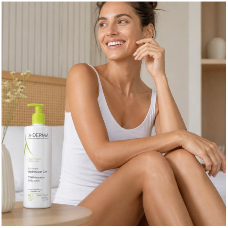 A-Derma Hydrating Body Milk 400ml (13.52fl oz)