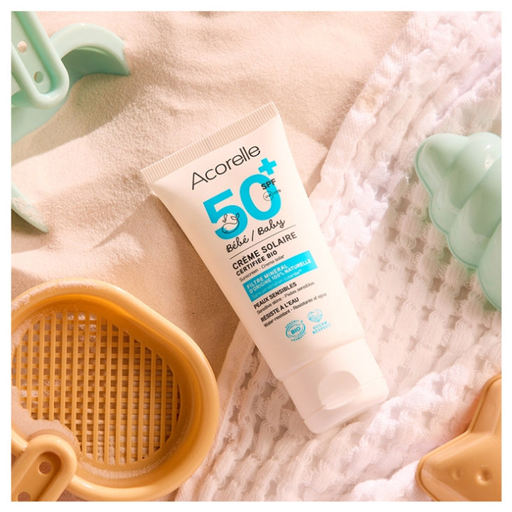 Acorelle Organic Sunscreens Baby SPF50+ Cream 50ml (1.69fl oz)