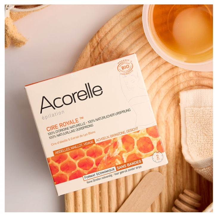 Acorelle Organic Certified Royal Wax Strip Free Underarms Bikini Face 100g (3.53oz)