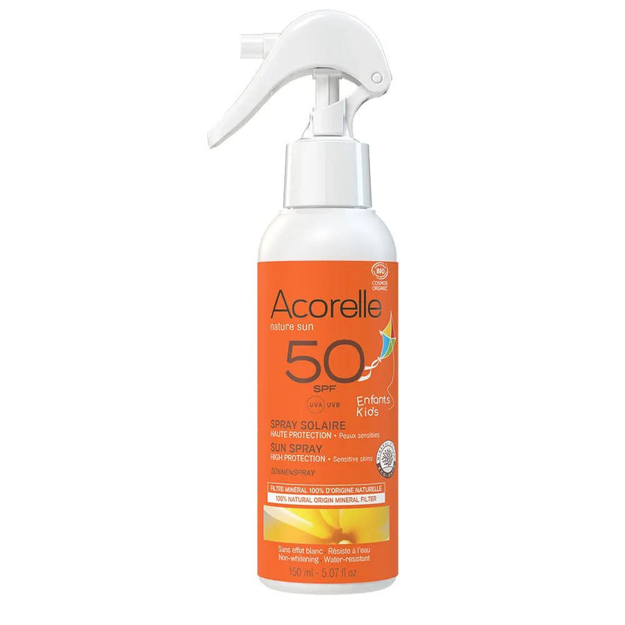 Acorelle Organic Sunscreens Children SPF50 Spray 150ml (5,07fl oz) - FrenchBeautyHub