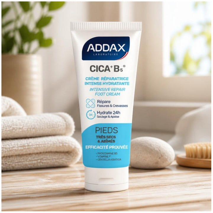 Addax CICA + B5® Intensive feuchtigkeitsspendende Reparaturcreme für die Füße 50ml