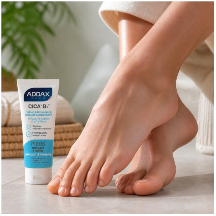 Addax CICA + B5® Intensive feuchtigkeitsspendende Reparaturcreme für die Füße 50ml