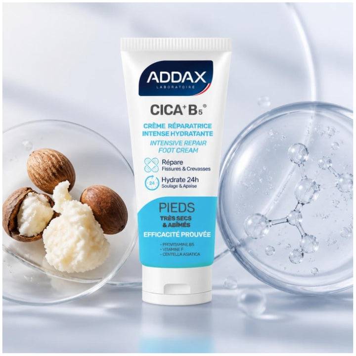 Addax CICA + B5® Intensive feuchtigkeitsspendende Reparaturcreme für die Füße 50ml