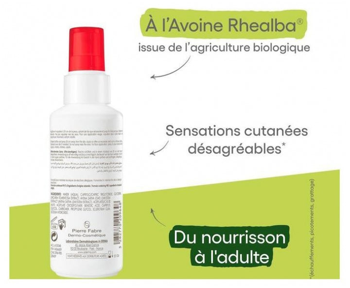 A-Derma Cutalgan بخاخ منعش فائق التهدئة 100ml