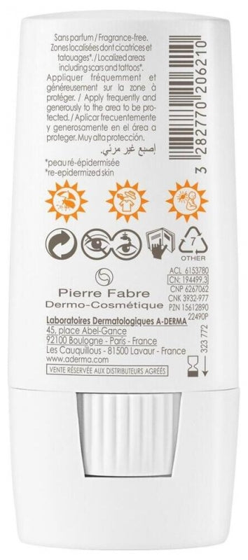 A-Derma Protect X-Trem Invisible Stick SPF50+ 8g (0.28oz)