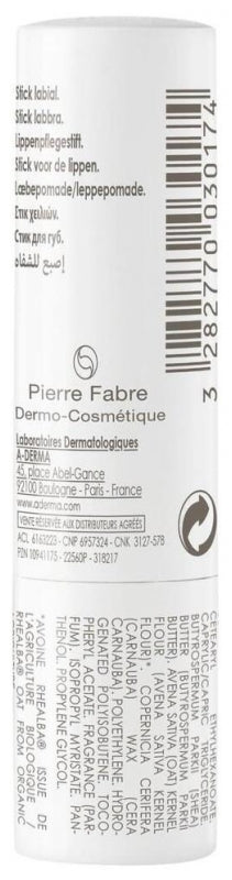 A-Derma Lip Stick 4g x2 - Balsamo Labbra Idratante e Protettivo con Avena Rhealba