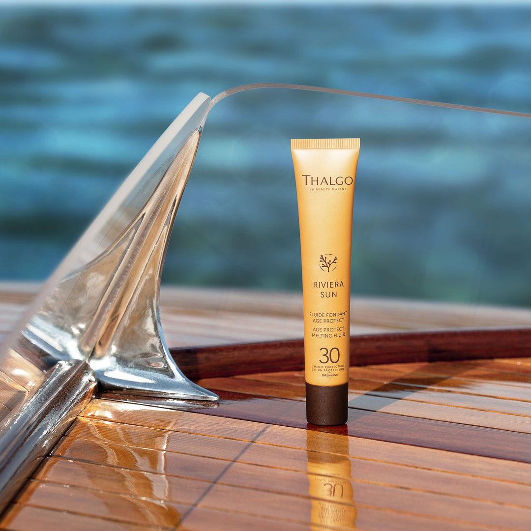 Thalgo Riviera Sun حماية من علامات التقدم في السن SPF30 سائل ذائب 50ml