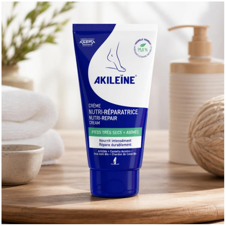 Asepta Akileine Nutri-repair foot cream 75ml (2.54fl oz)
