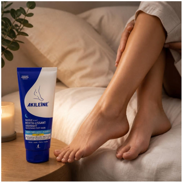 Asepta Akileine Revitalising Night Mask Very Dry + Rough Feet 100ml (3.38fl oz)
