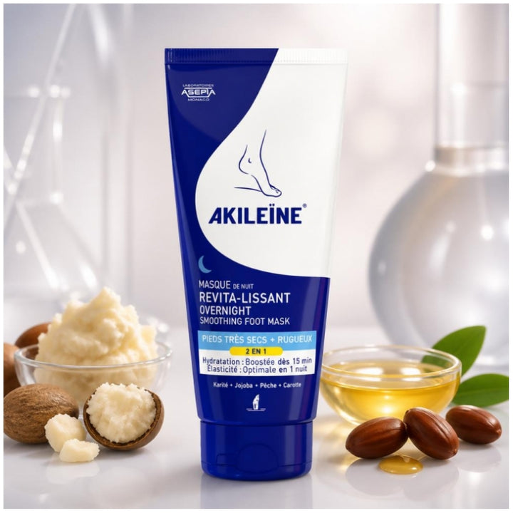 Asepta Akileine Revitalising Night Mask Very Dry + Rough Feet 100ml (3.38fl oz)