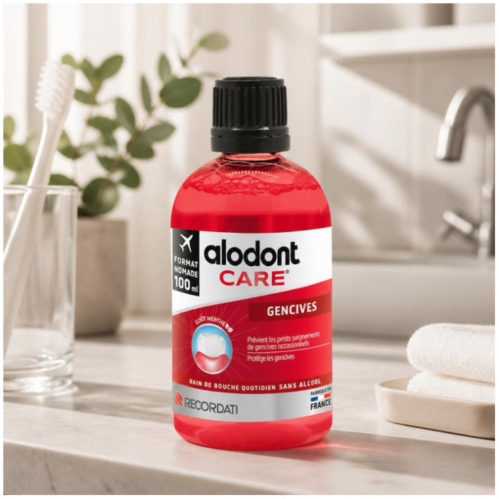 Alodont Care Alodont Protect Mouthwash Gencives Prévient les Petits Saignements 100ml (3.38fl oz)