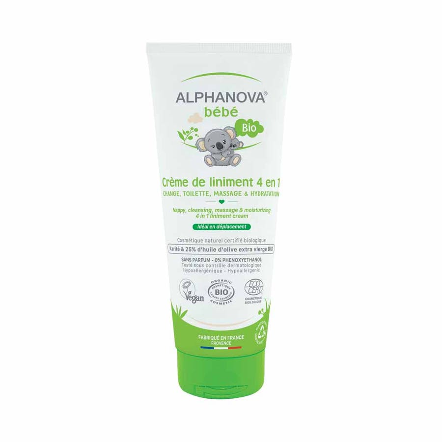 Alphanova Bébé 4 In 1 Baby Liniment Cream 200ml (6.76fl oz) - FrenchBeautyHub