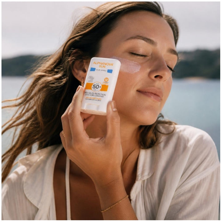 Alphanova Organic SPF50+ Blue Whale Protector solar facial 12g