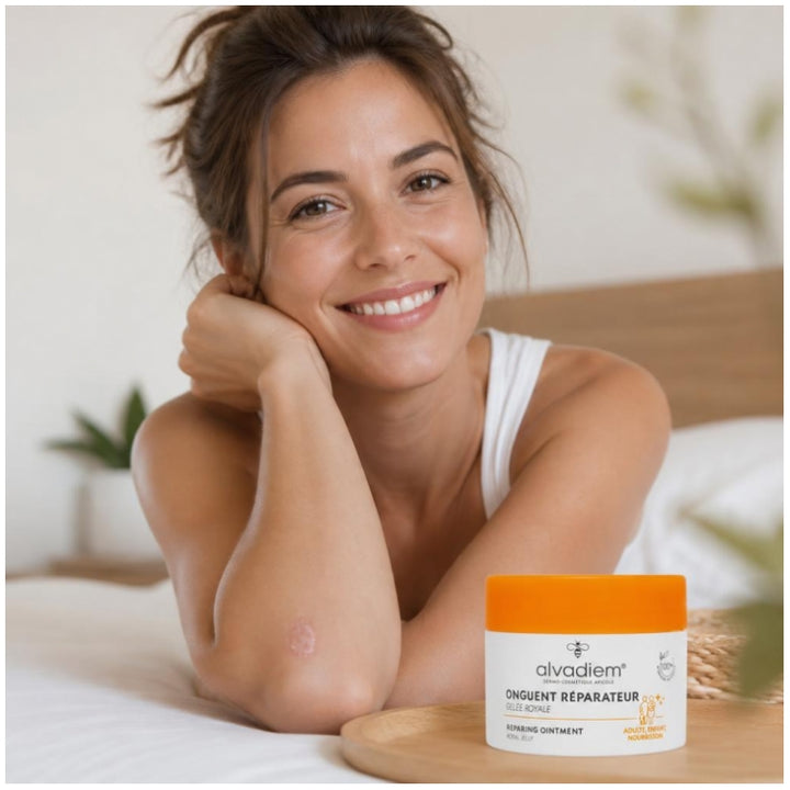 Alvadiem Pommade réparatrice Baume nourrissant Pieds très secs 50ml