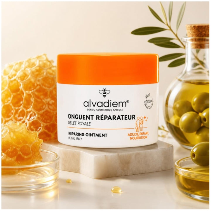 Alvadiem Pommade réparatrice Baume nourrissant Pieds très secs 50ml