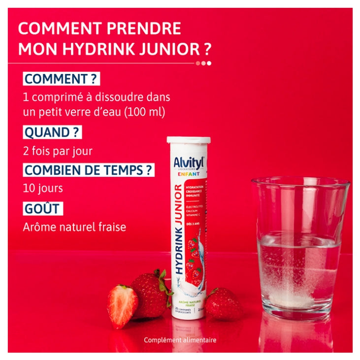 Alvityl Hydrink Junior 20 Effervescent Tablets 300g (10.58 oz)