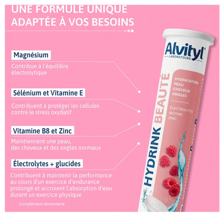Alvityl Hydrink Beauty 20 Comprimidos efervescentes 300g