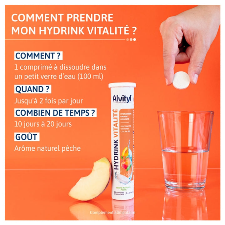 Alvityl Hydrink Vitality 20 Effervescent Tablets
