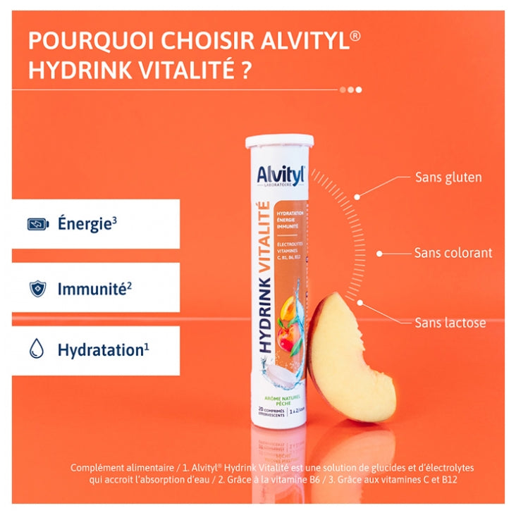 Alvityl Hydrink Vitality 20 Effervescent Tablets 300g (10.58 oz)