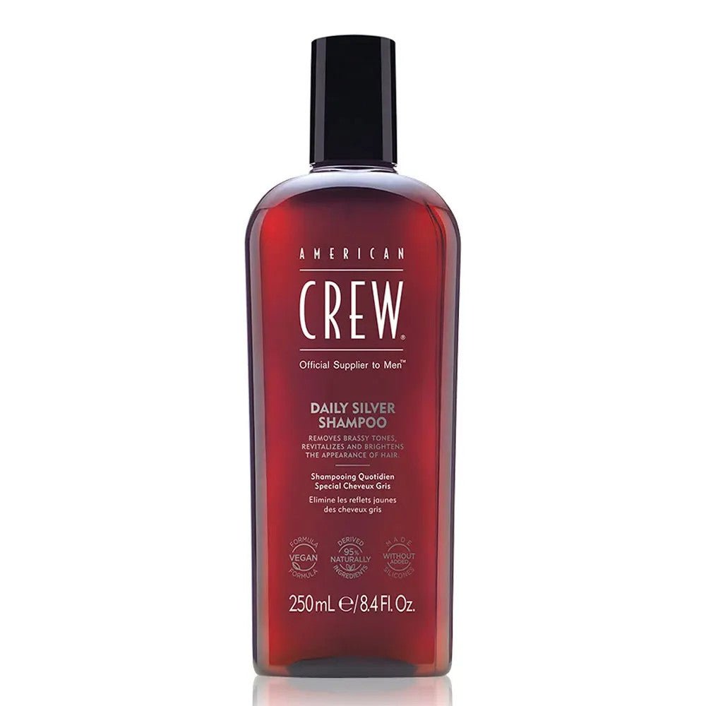 American Crew Daily Silver Shampoo Daily use Grey Hair 250ml (8.45fl oz) - FrenchBeautyHub