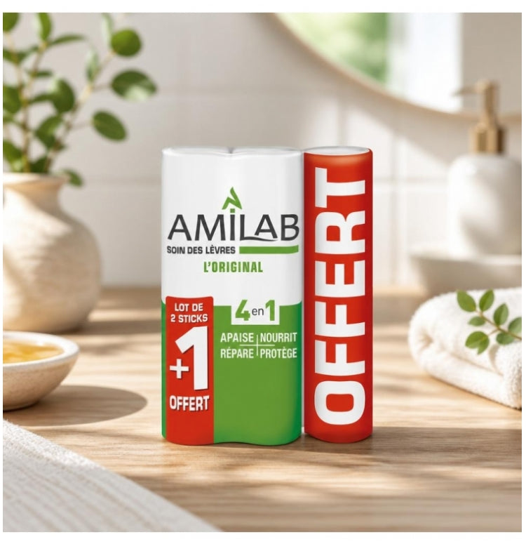 Amilab Lipstick Duo + 1 Free - 3.6 ml x3 (0.10fl oz x3)