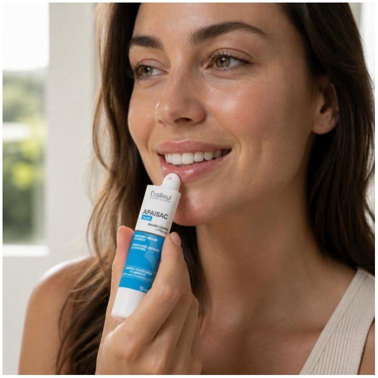 Biorga Apaisac Lippenbalsam für empfindliche, trockene und strapazierte Haut 15ml