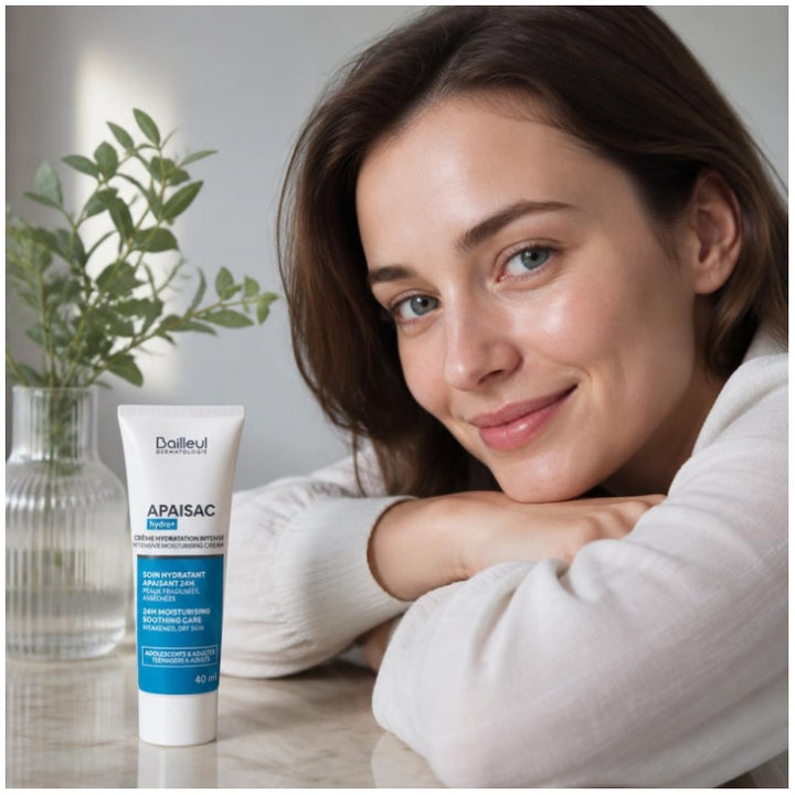 Biorga Apaisac Intensive Hydration Cream for Sensitive, Dry, and Fragile Skin 40ml (1.35fl oz)