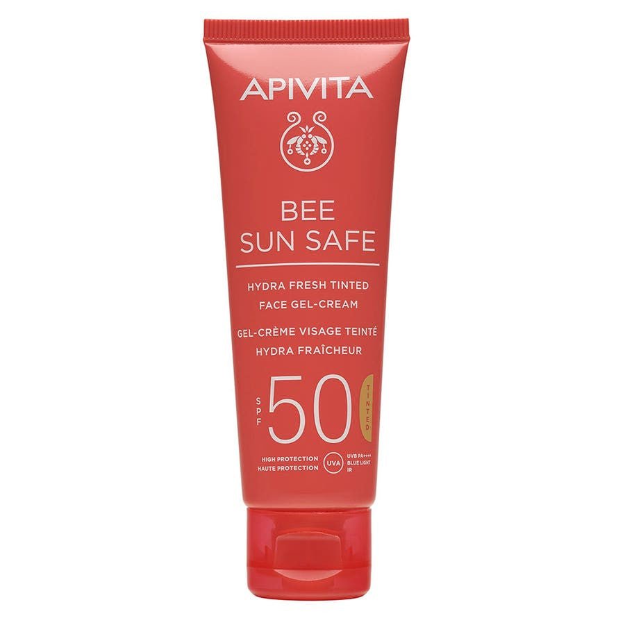 Apivita Bee Sun Safe Hydra Freshness Tinted Face Cream - Gel SPF50 50ml (1.69fl oz) - FrenchBeautyHub