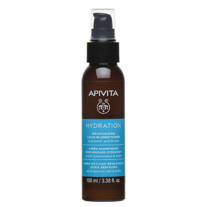 Apivita Hydrating Leave - In Conditioner with Hyaluronic Acid & Aloe Vera 100ml (3.38fl oz) - FrenchBeautyHub
