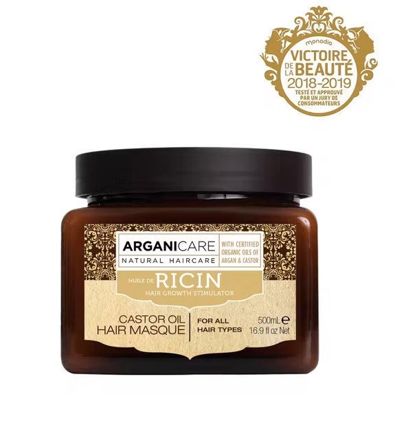 Arganicare Masque fortifiant 500ml à l'huile de ricin