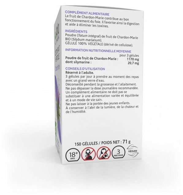 Arkopharma Arkocapsules Milk Thistle Bioes Hepatic detoxifier 150 Capsules 300g (10.58 oz)