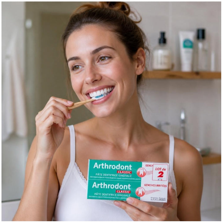 Arthrodont Dentifrice apaisant pour gencives irritées 75ml x2