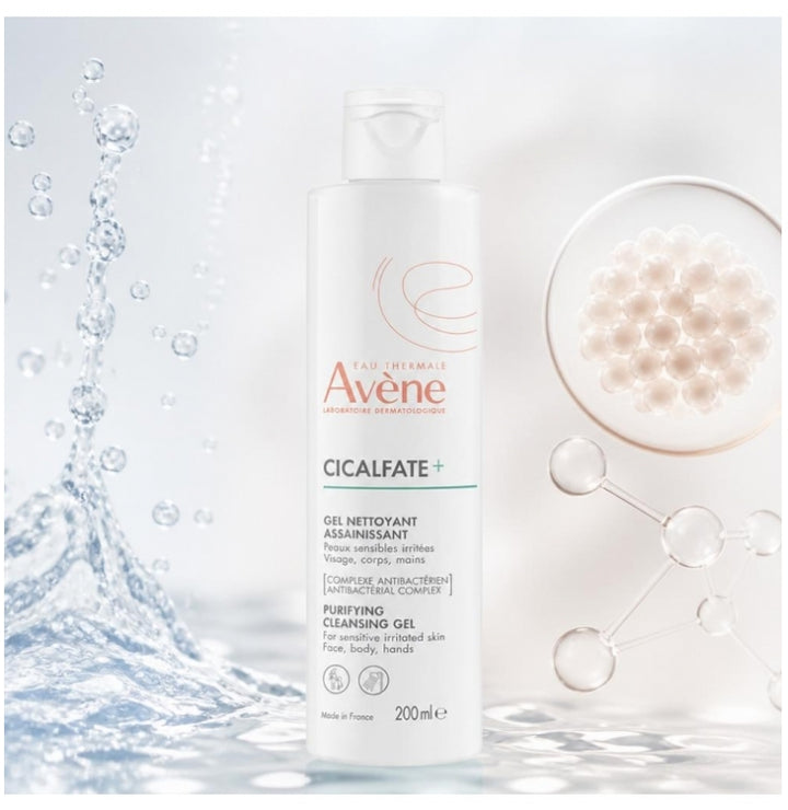 Avène Cicalfate+ Gel nettoyant purifiant pour peaux irritées 200ml