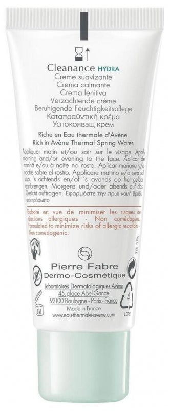 Avène Cleanance Hydra Crema Calmante 40ml
