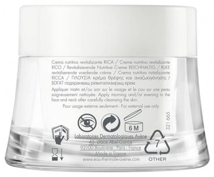 Avène Rich Revitalizing Nourishing Cream 50ml (1.69fl oz)
