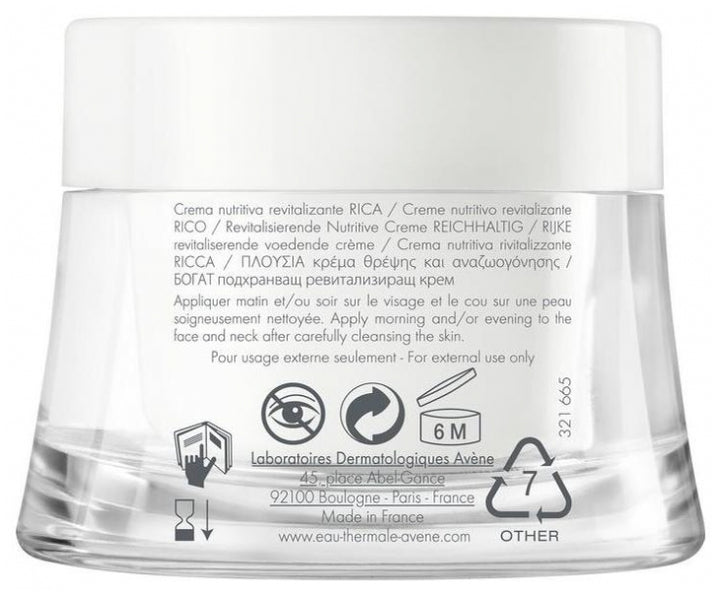 Avène Rich Revitalizing Nourishing Cream 50ml (1.69fl oz)