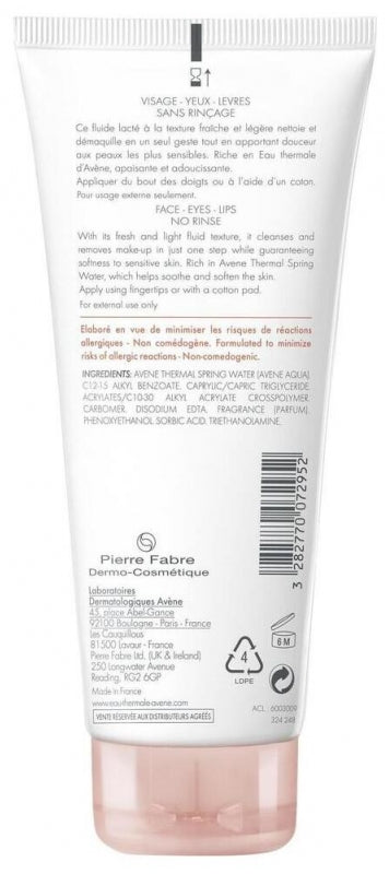 Avène My Essentials Desmaquillante 3 en 1 para piel sensible 200ml