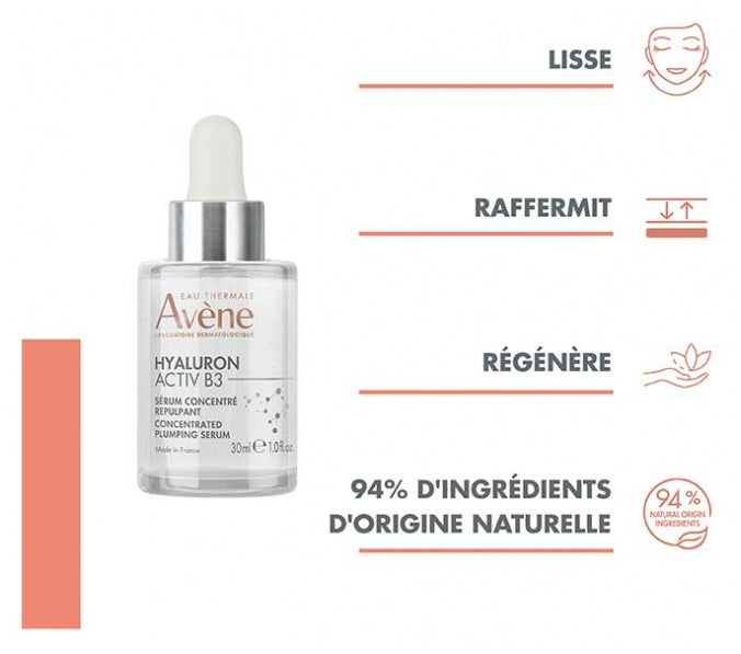 Avène Hyaluron Activ B3 Concentrated Plumping Serum 30ml (1.0floz)