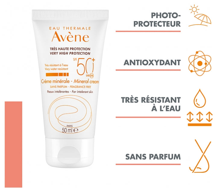Avène Mineral Crema facial SPF 50+ 50ml