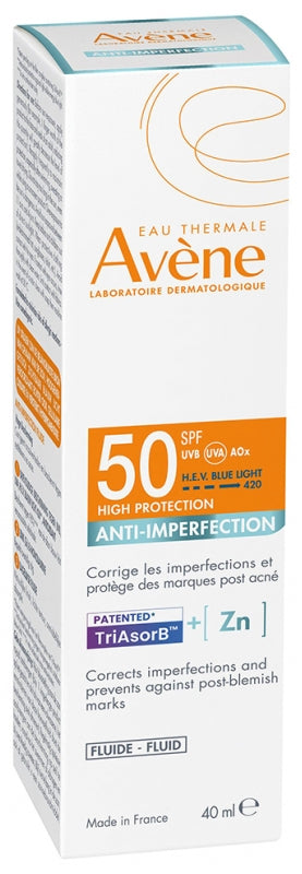 Avène Sun High Protection Anti-Imperfection Fluid SPF50 40ml (1.35floz)